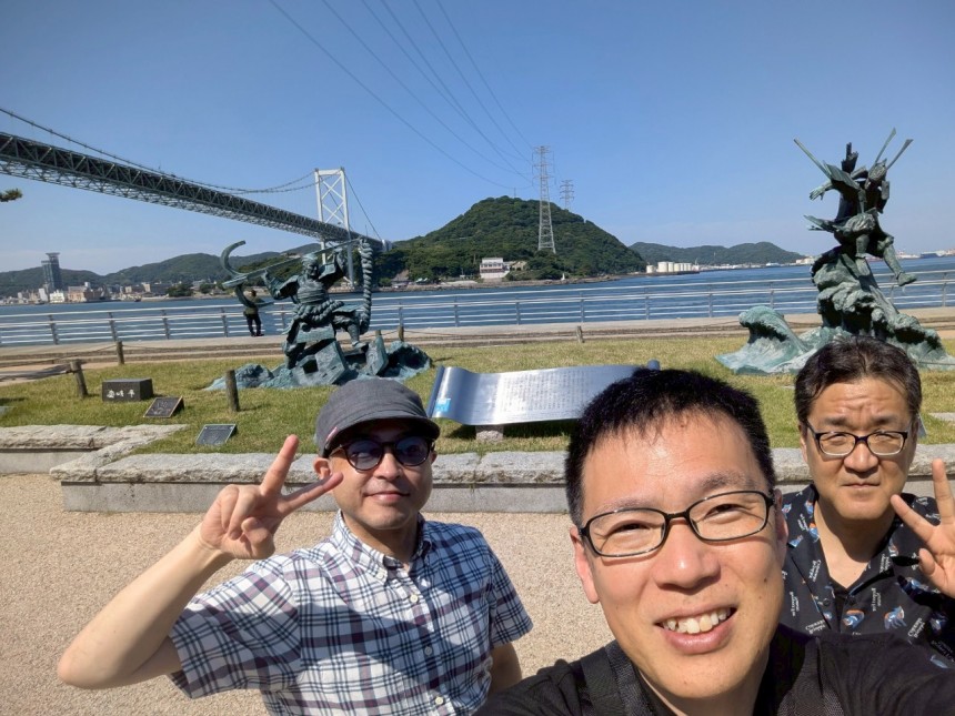 関門海峡でパチリ